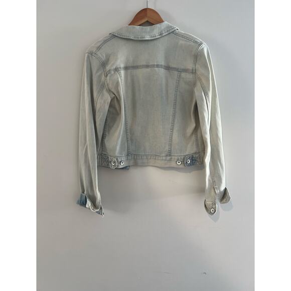 Vintage Calvin Klein Jeans Denim Jacket Lightwash Cotton Viscose Size Small - Picture 6 of 7